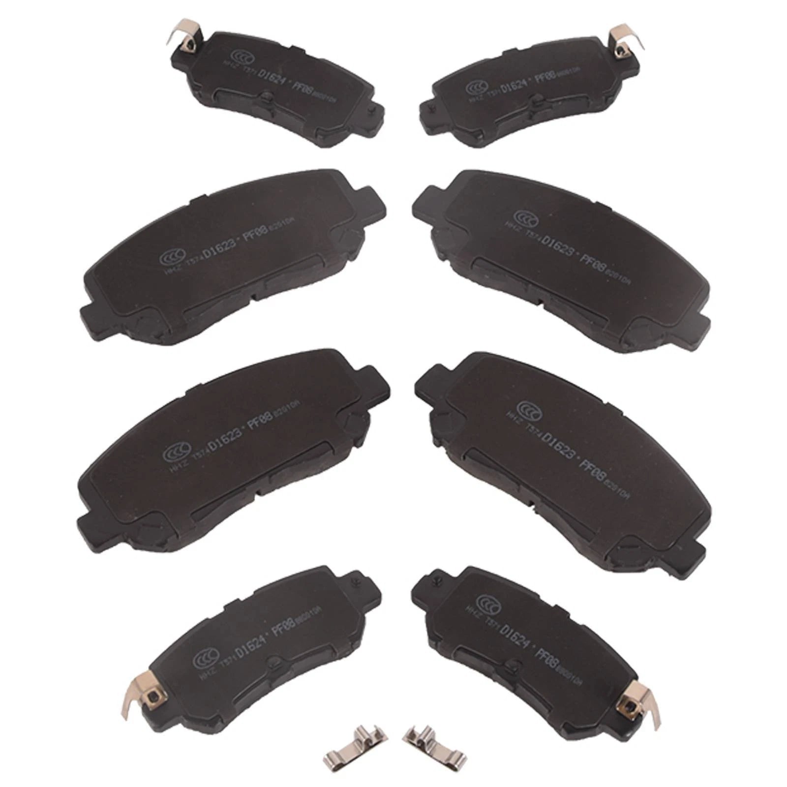 Set of 8 Ceramic Disc Brake Pads for Mazda CX-5 (2016–2022)