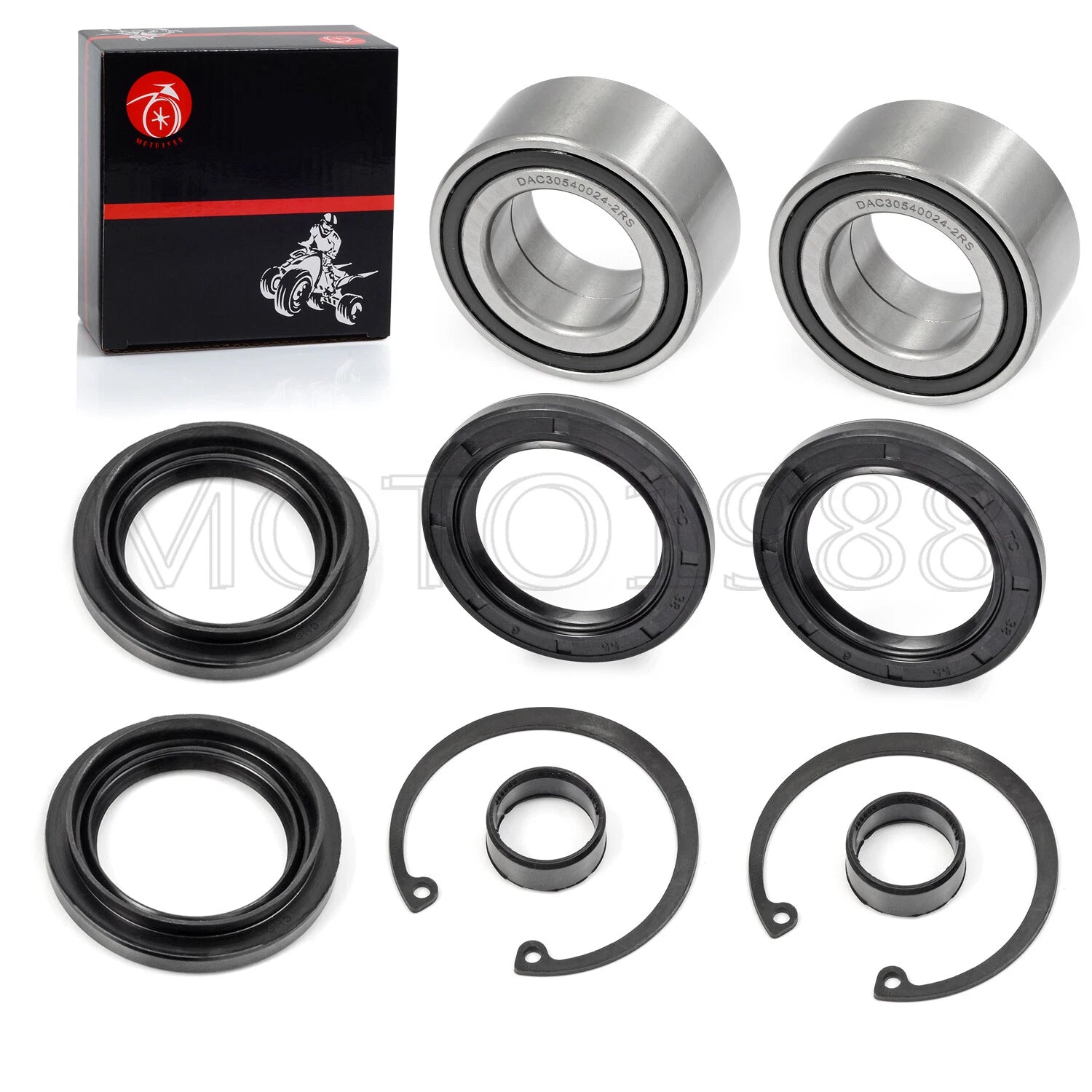 Front Wheel Bearings Seals Kit for Honda Foreman 450 TRX450FE/FM/ES/S (1998–2004)
