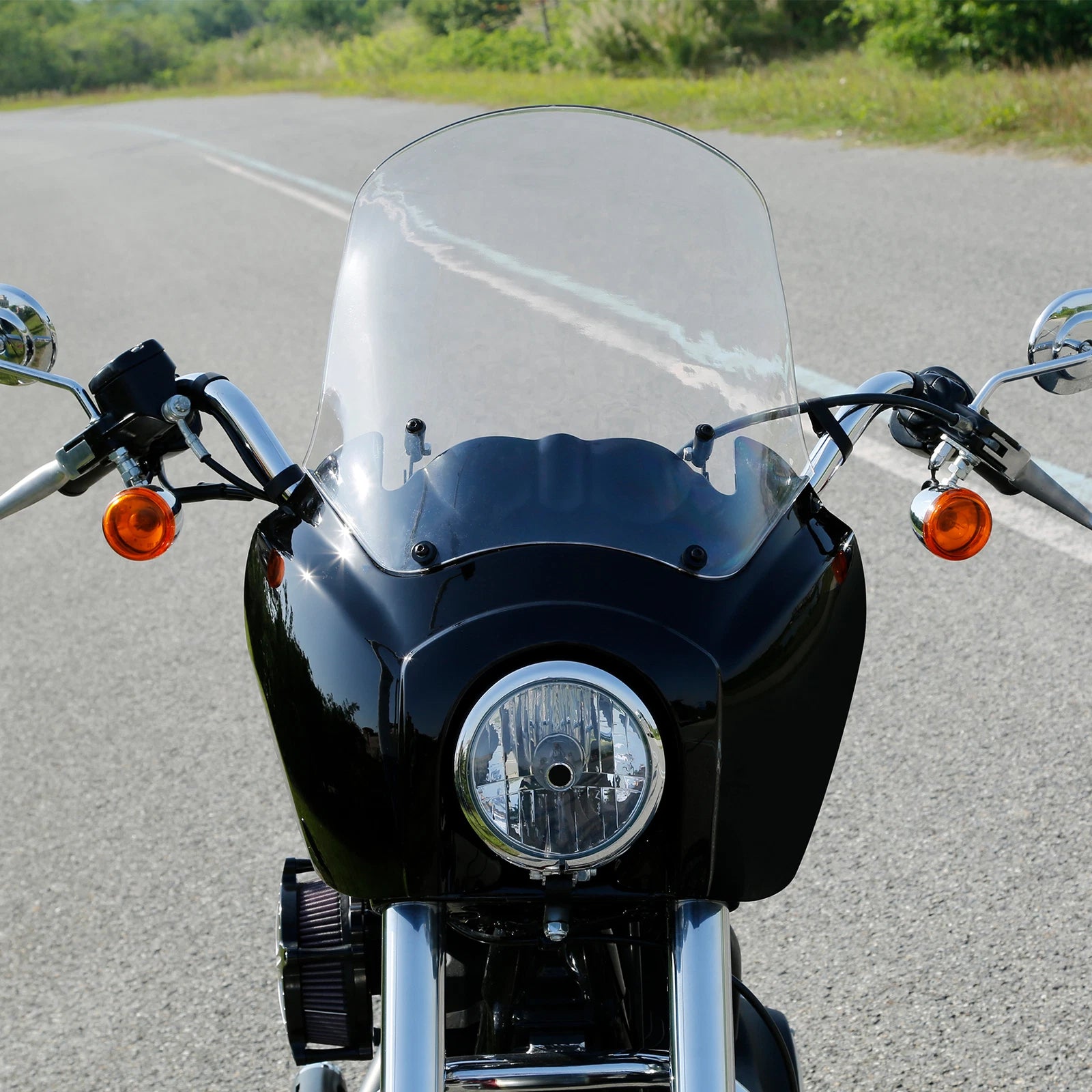 Front Fairing Clear Windshield for Harley Dyna Low Rider (2006–2017)