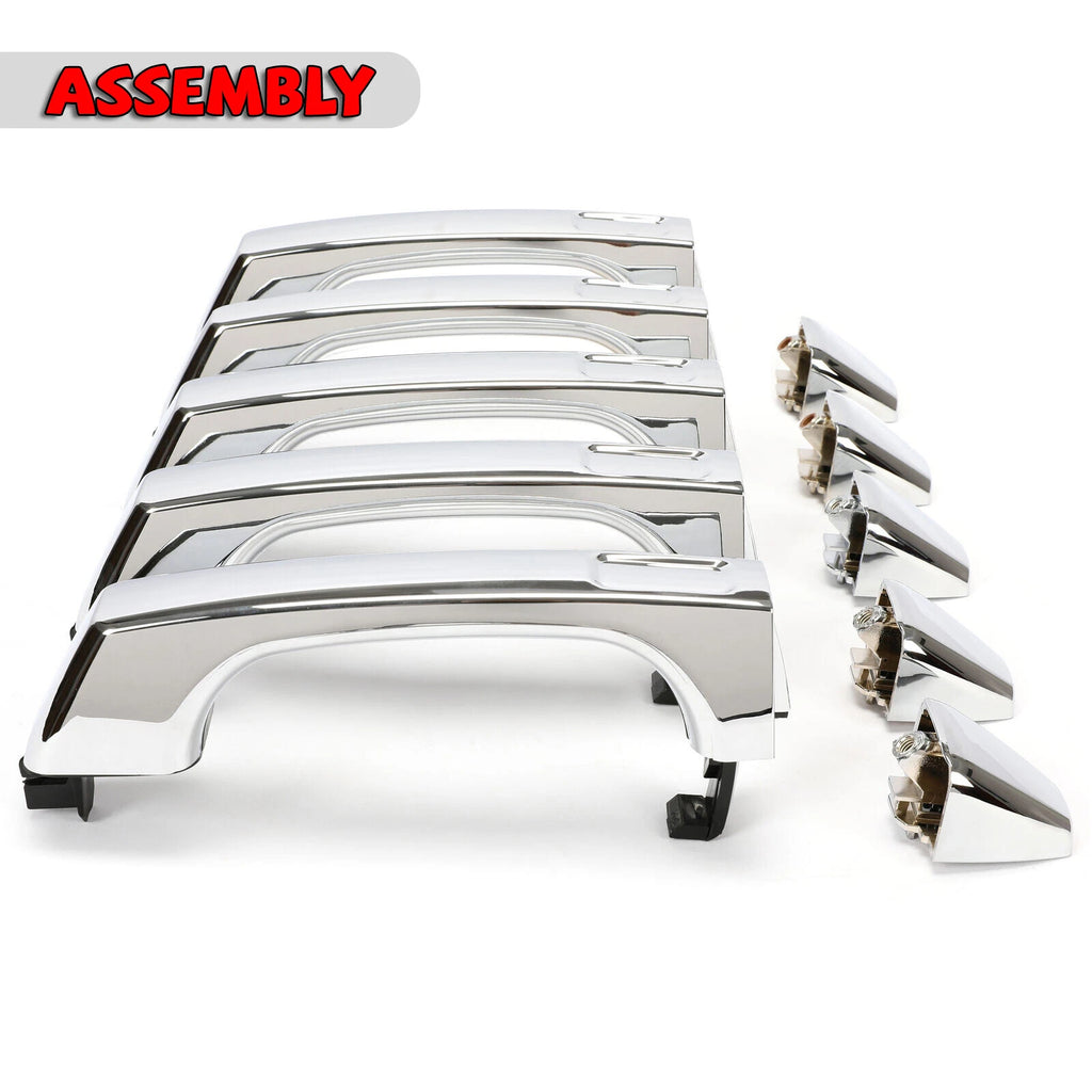 Set of 5 Exterior Door Handle Assembly for Hummer H3 Alpha (2006–2010)