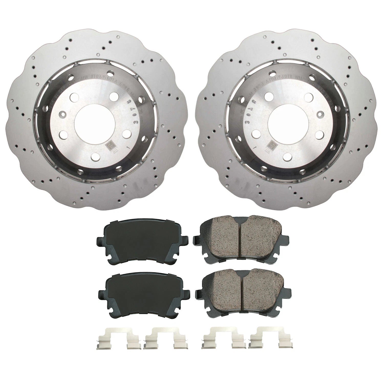 Rear Brake Kit Set for Audi RS5 4.2 V8 (330mm Rotors, Akebono Pads)