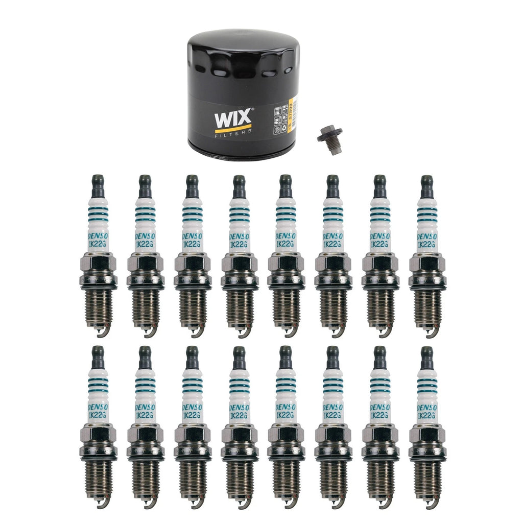 Wix Engine Oil Filter & Denso 16 Iridium Spark Plugs Kit for Ram 1500 (2009–2023)