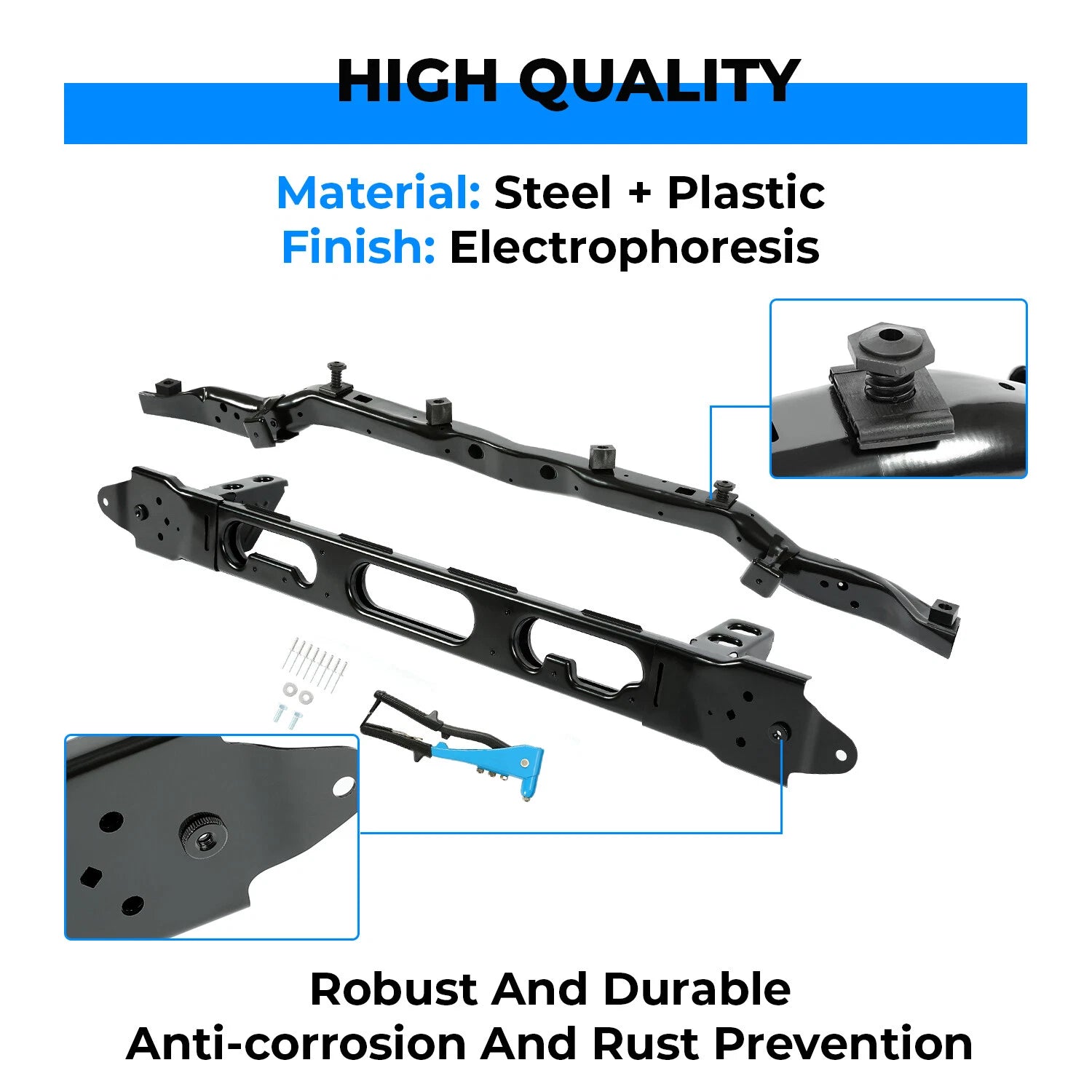 Front Radiator Support with Headlight Brackets for Ram 1500 (2014–2018)
