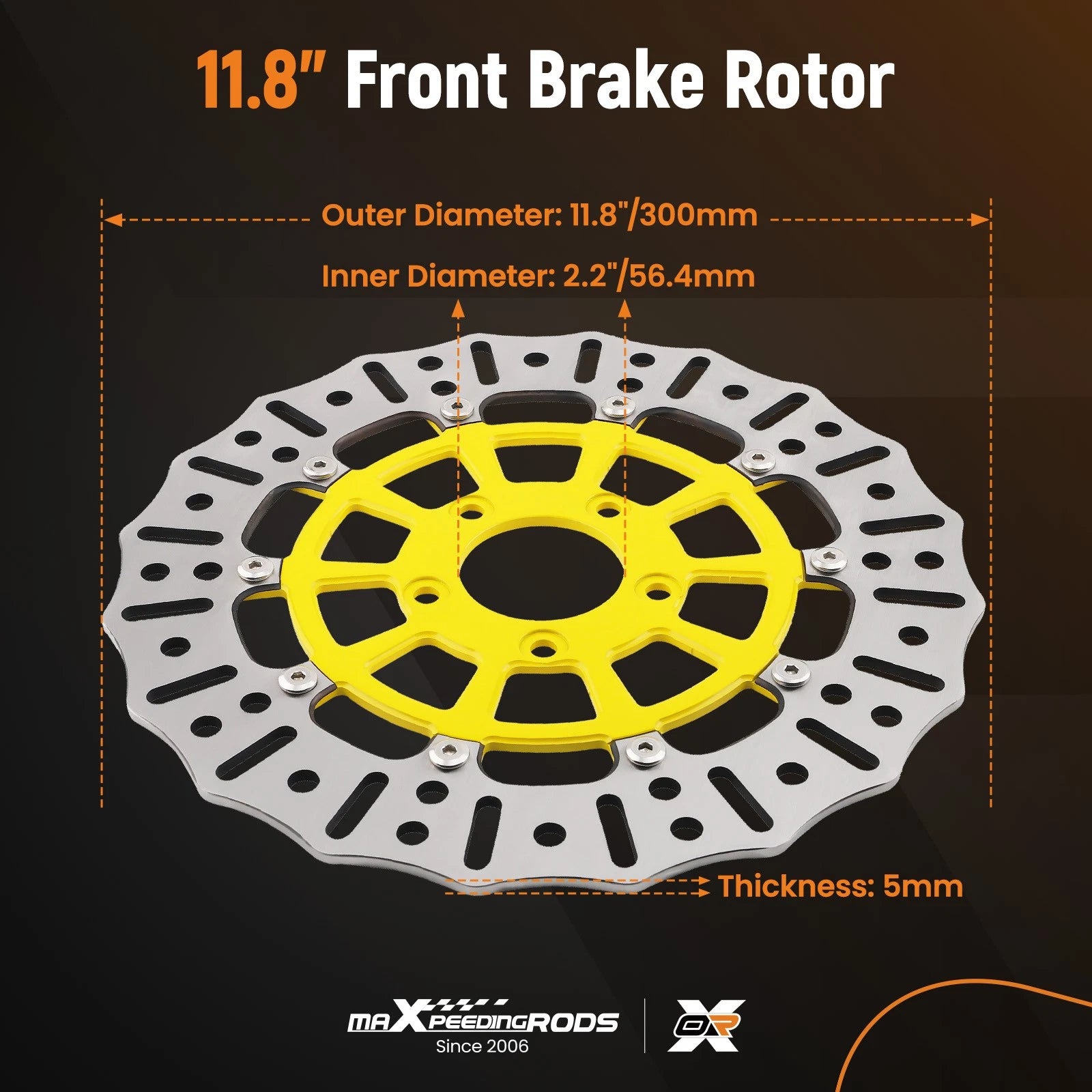 Front Brake Disc Rotor Kit for Harley-Davidson Touring Road King (2008–2019)