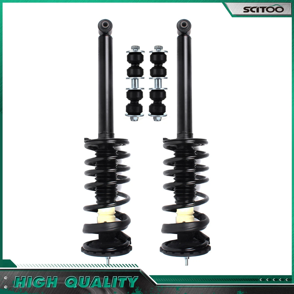 Rear Strut with Coil Spring & Sway Bar Link for Chevy Cavalier Pontiac Sunfire (1995–2005)