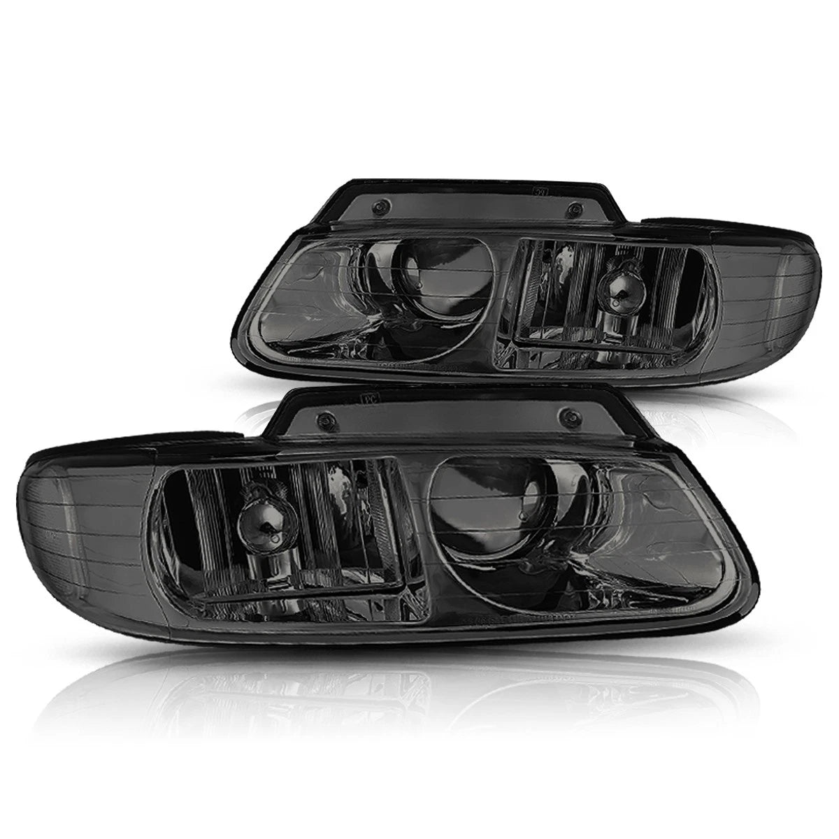 Projector Quad Lamps Headlight Set for Caravan/Town & Country (1996–1999)