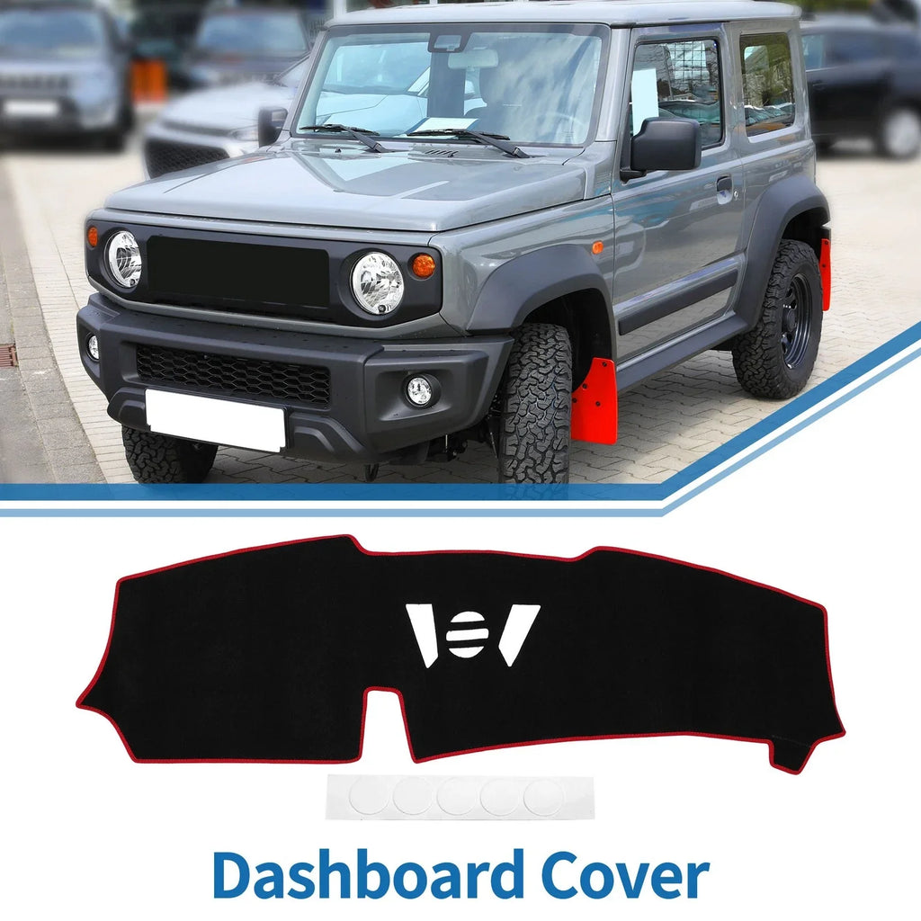 Dashboard Dash Cover Mat for BMW X5 Sun Protector Pad Black Red (2023-2024)