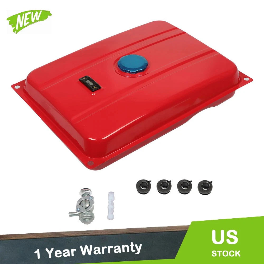 7 Gallon Universal Secondary Gas Fuel Tank Petcock Filter Gauge Cap