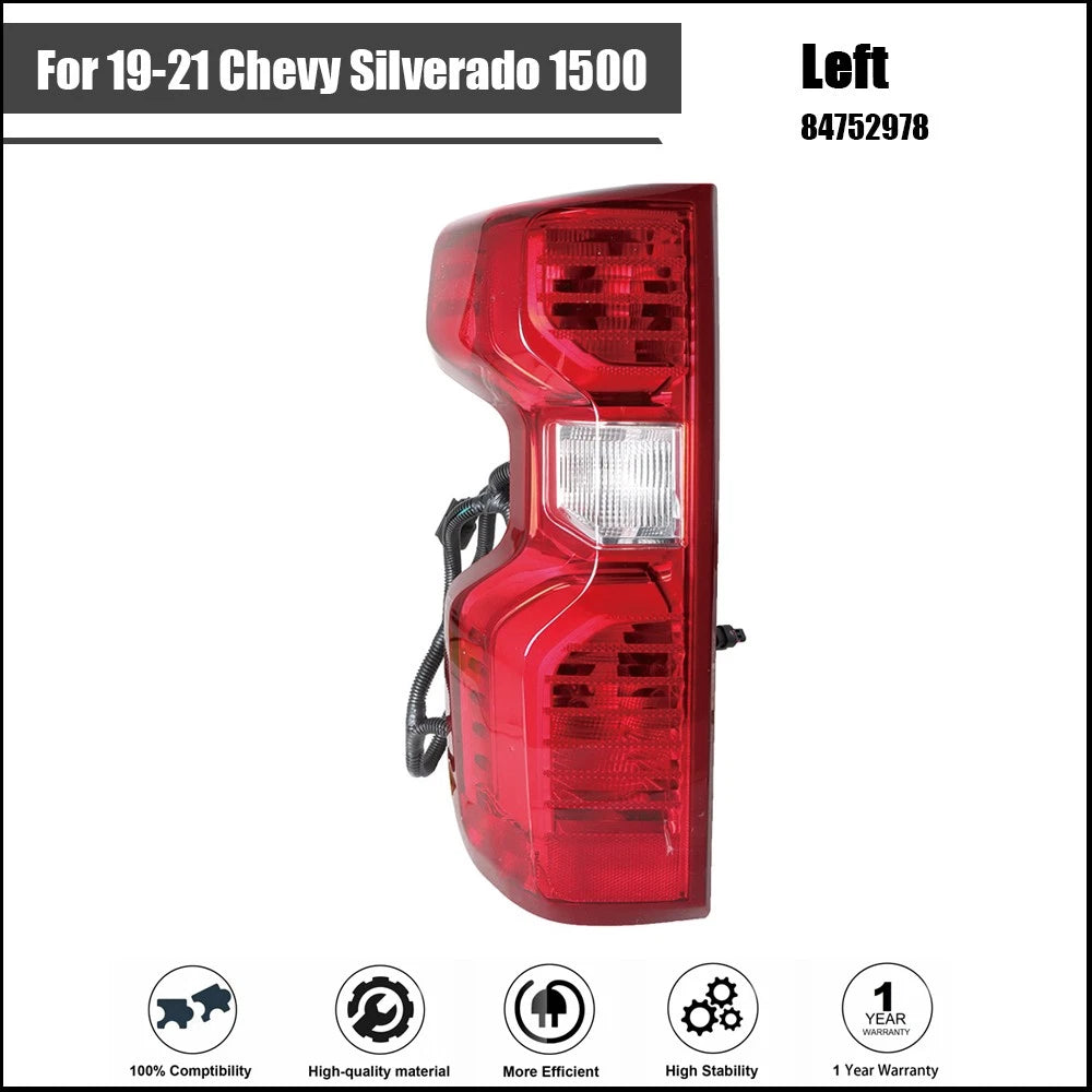 Rear Left Tail Light for Chevrolet Silverado 1500 (2019–2021)