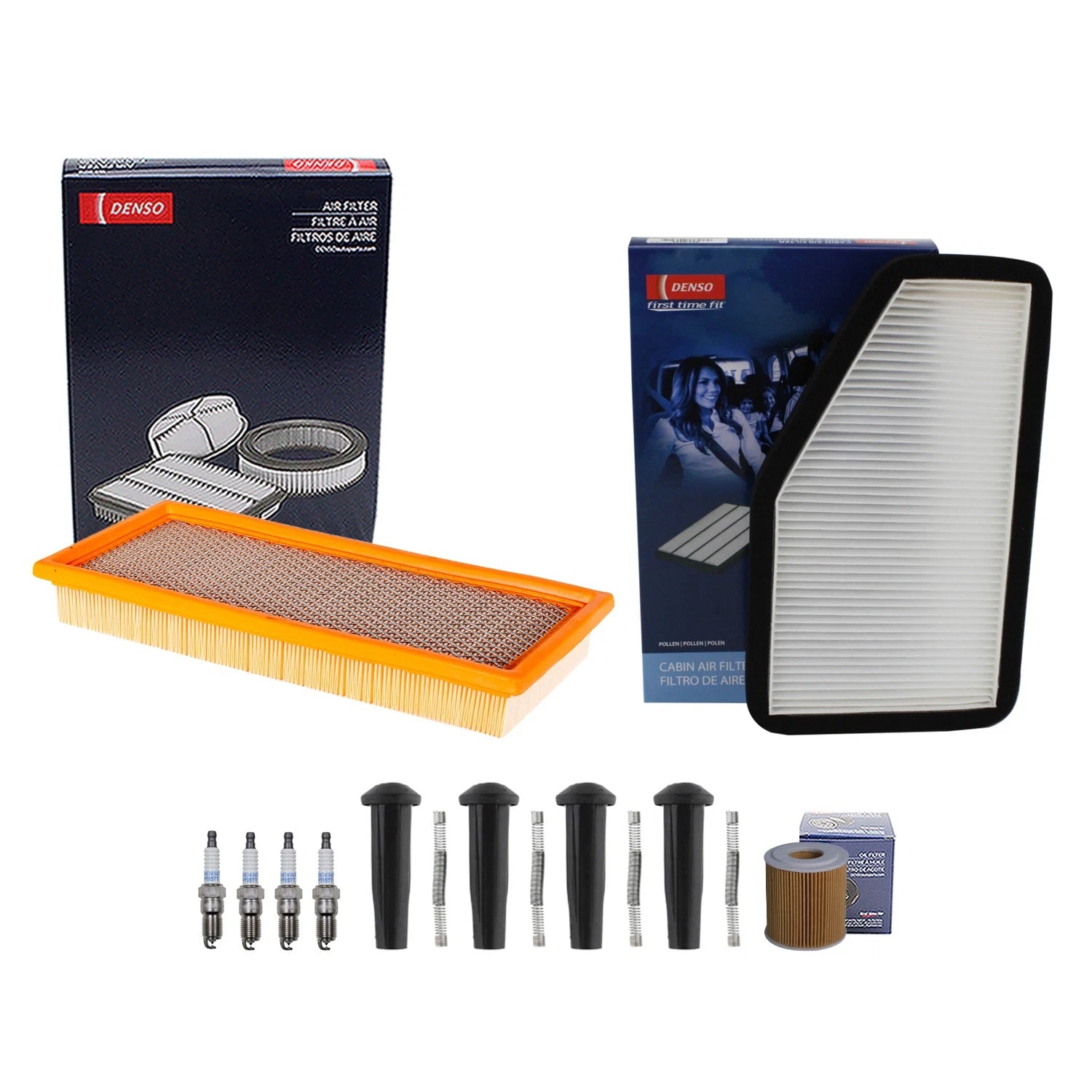 Tune Up Kit 4 Spark Plugs & Boots for Ford Escape, Mariner (2005–2010)
