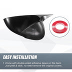 Set of 2 Rearview Mirror Cover Overlays Gloss Black for Kia K5 (2021–2023)
