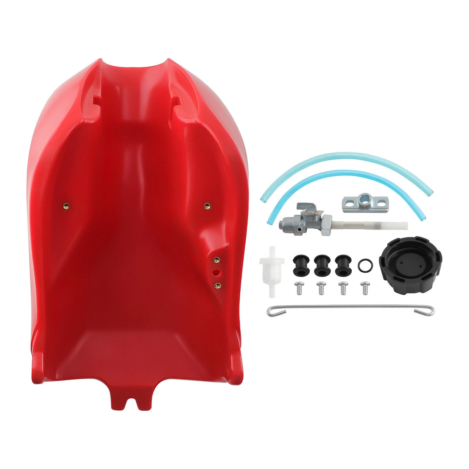 Gas Fuel Tank w/ Cap Petcock Kit for Honda ATC250ES Big Red 250 (1985–1987)