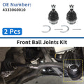 2X Front Lower Ball Joints for Toyota Land Cruiser Prado (2002–2010) No. 43330-60010