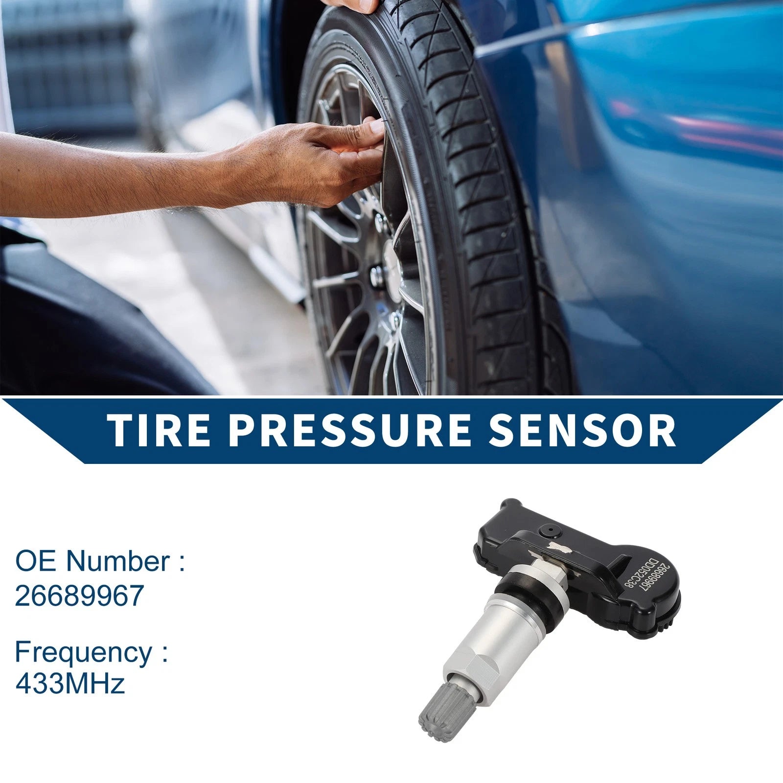 Tire Pressure Sensor for Chevrolet Cavalier (2016–2018) 433MHz