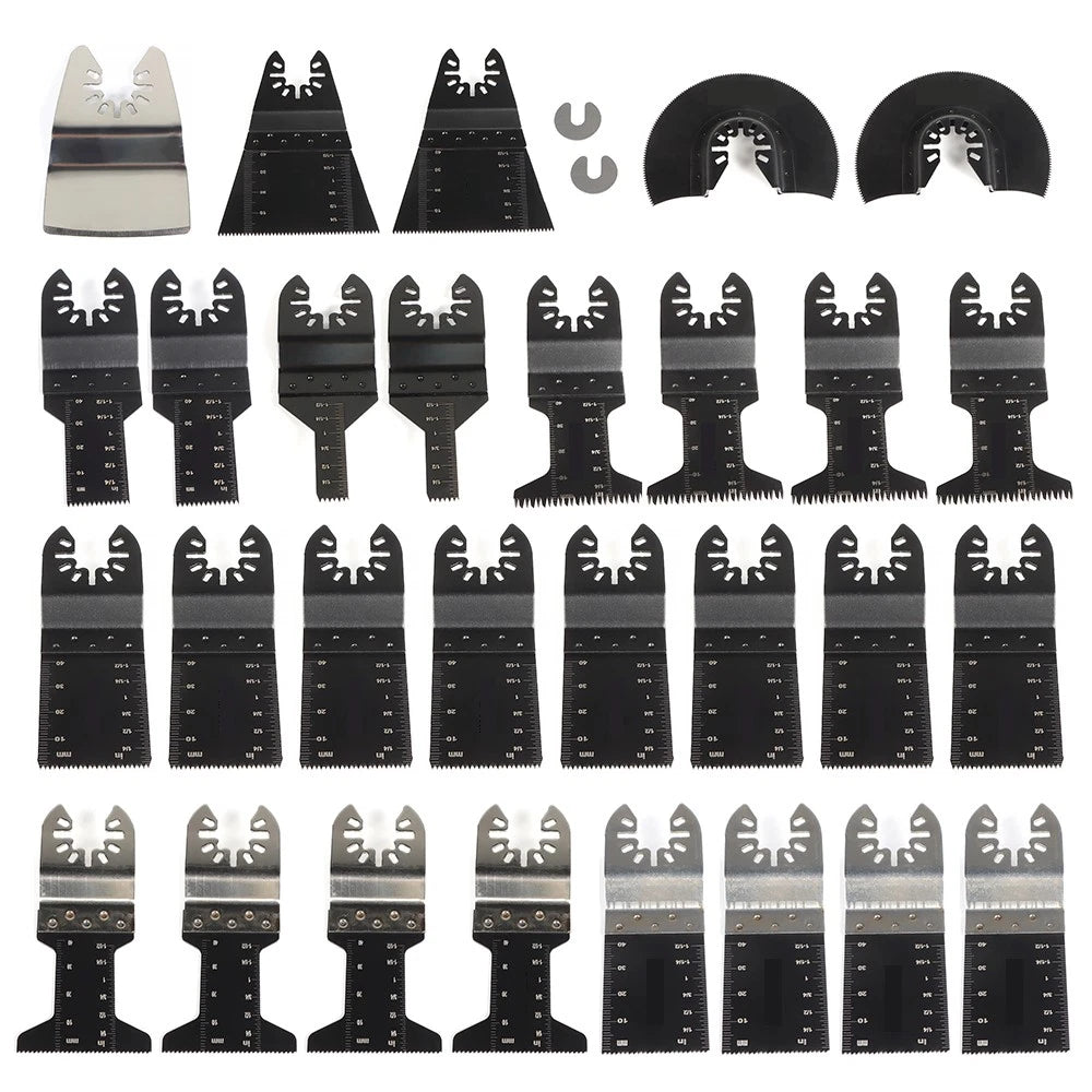 31-Piece Oscillating Tool Blade Set for Universal Use