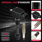 Set of 4 Ignition Coils & Spark Plugs for Buick Century (1989)