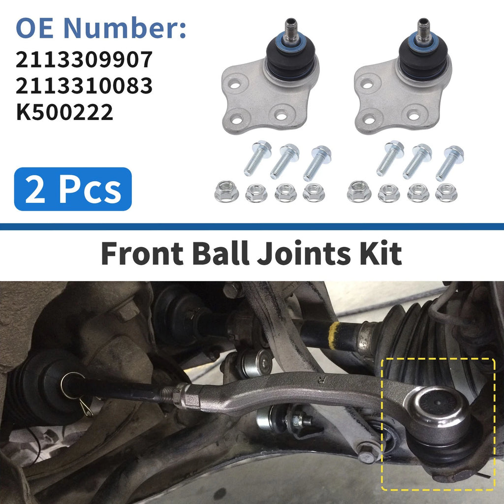 2X Front Upper Ball Joints for Mercedes-Benz E-Class (2002–2009) No. 2113309907