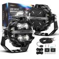 3.5" LED Pod Lights Spot Beam Side Shooter RGB DRL For Off Road ATV UTV SUV 160W