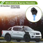 Set of 1 Windshield Washer Nozzle w/ Hose Connector for Dodge (No.4805742AC/5116079AA)