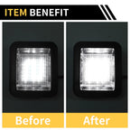 2X License Plate Light Tag Lamp for Ford F-150 (2015–2023) White Lens