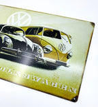 Metal Sign Vintage Volkswagen Beetle Large Reproduction for (1957–1979)