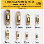 Set of 10 Figure 8 Swivel Ring Connectors for Keychain Bag Use