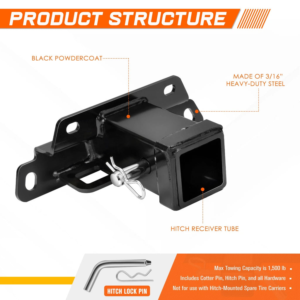 Rear Step Bumper for Silverado/Sierra 2500-3500HD (2015–2019) w/ Sensor Hole
