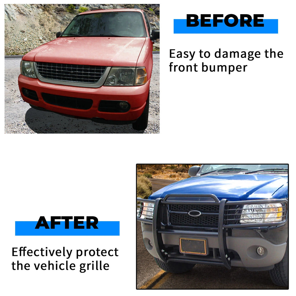 Black Brush Grille Guard for Ford Explorer (2002–2005)