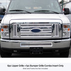 Stainless Steel Mesh Grille Combo for Ford Econoline Van (2008-2014)