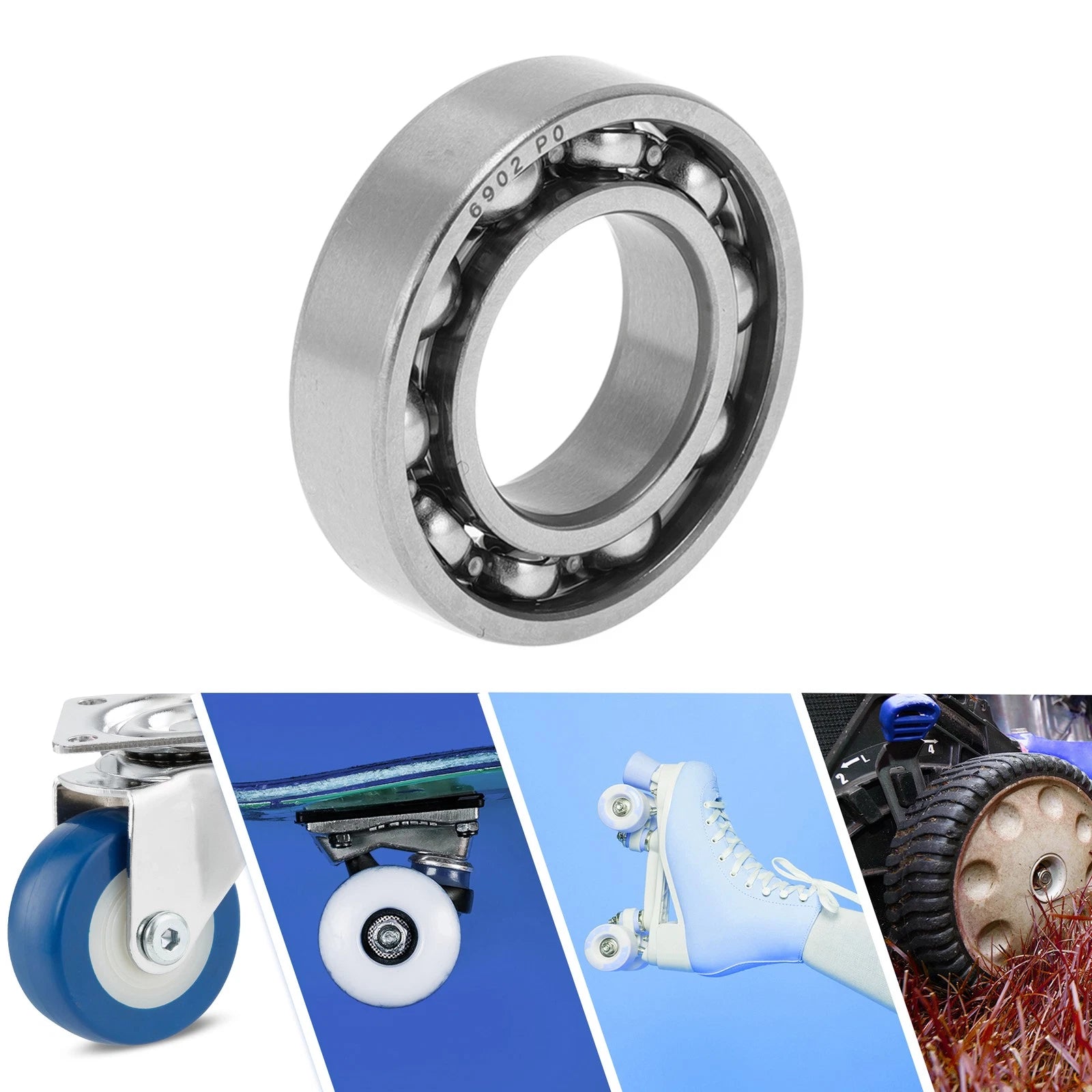 6902 Deep Groove Ball Bearing for Scooter Skateboard Wheel (P0 15x28x7mm)