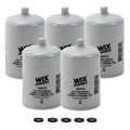 Set of 5 Wix 33472 Fuel Water Separator Filters for Heavy Duty Vehicles