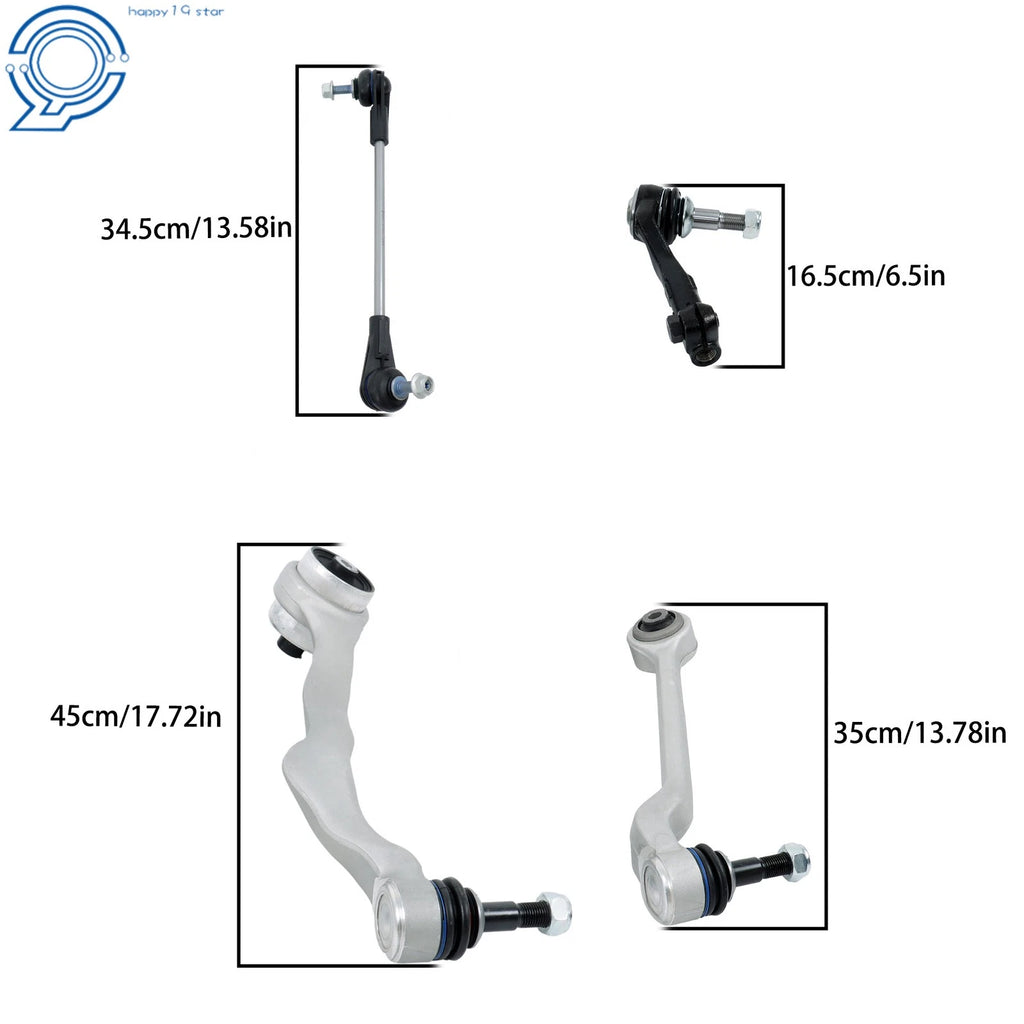 8X Suspension Lower Control Arm Sway Bar Kit for BMW 328i (2012–2016)