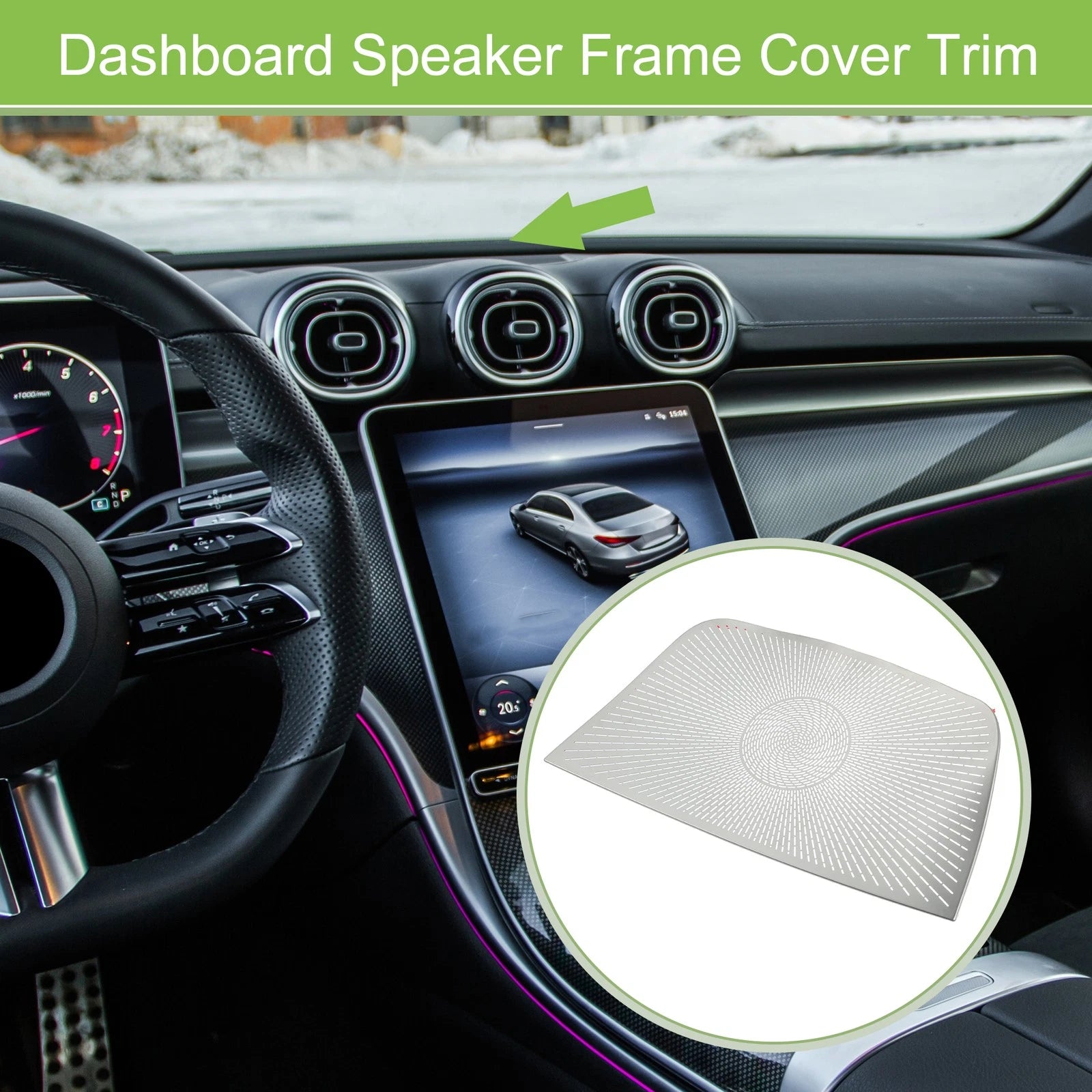 Front Door Speaker Frame Cover Trim for Mercedes Benz C-Class W206 (2022–2023)