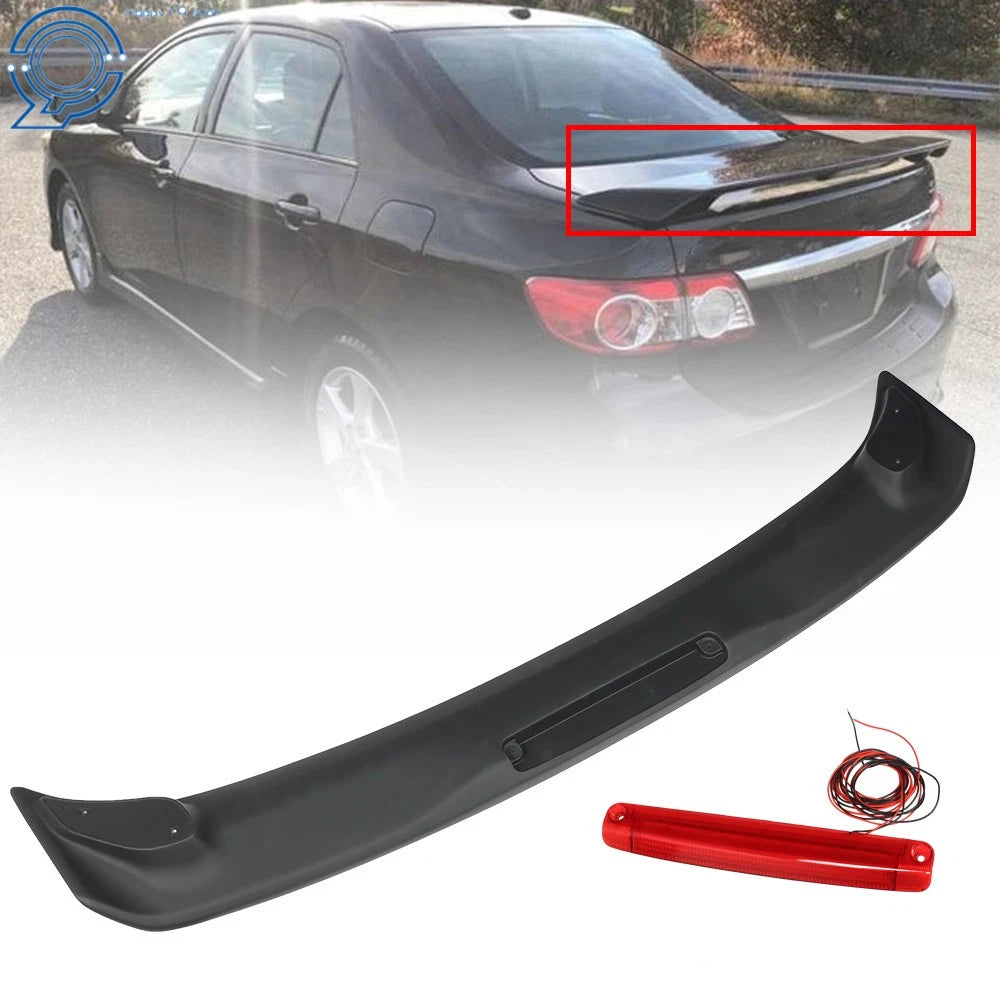 Rear Trunk Spoiler Wing for Toyota Corolla (2009–2013) Matte Black