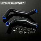 Black Silicone Radiator Hose for Chevy Camaro SBC (1971–1988)