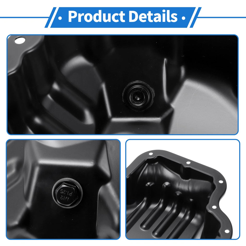 1 Pc Engine Oil Pan No.1210128060 for Toyota Solara (2006–2008) Iron Black