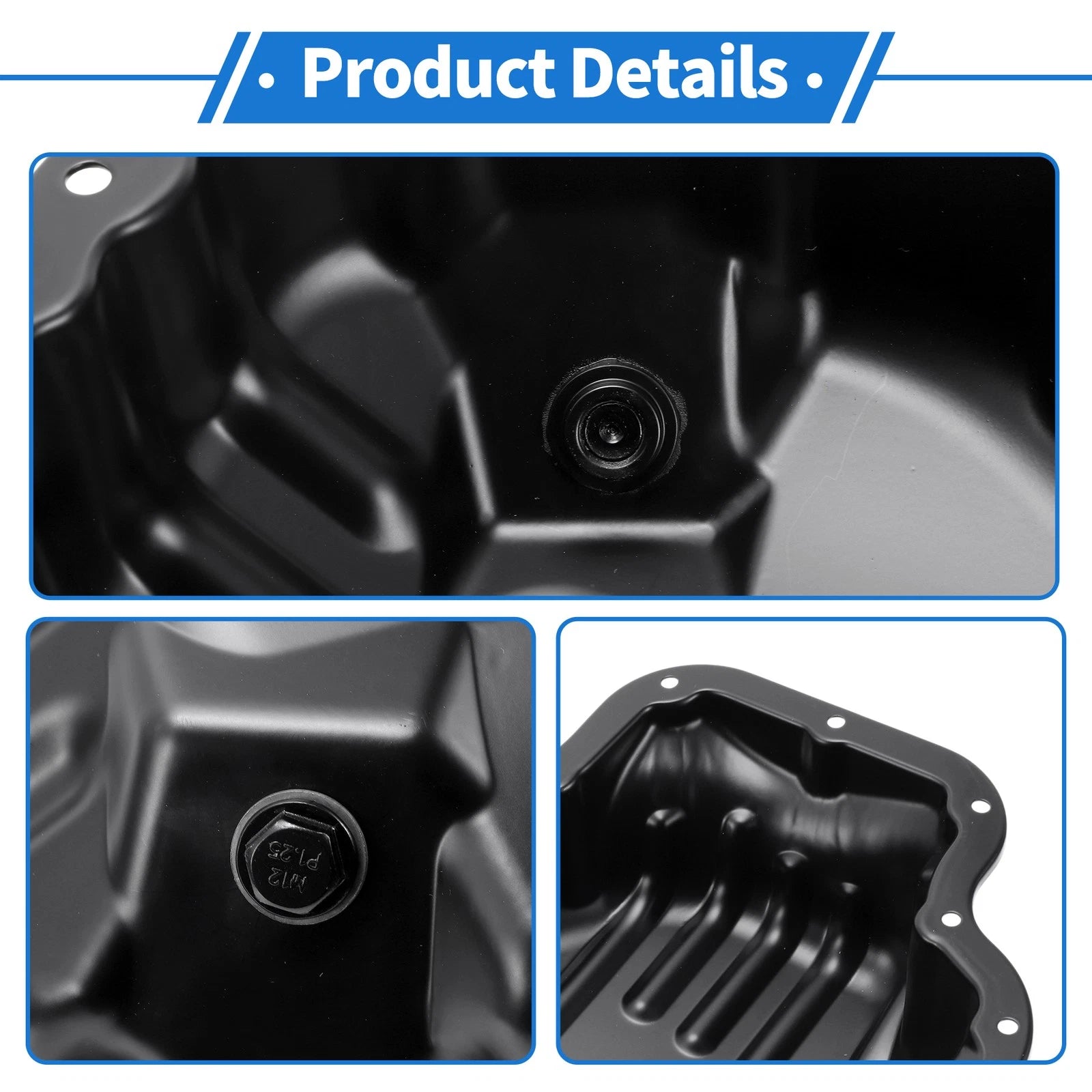 1 Pc Engine Oil Pan No.1210128060 for Toyota Solara (2006–2008) Iron Black