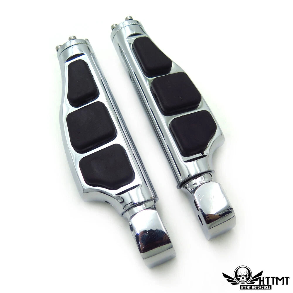 Chrome Flat Wing Footpegs for Yamaha V-Star 1000 650 Royal Star V-Max Virago (1999–2023)