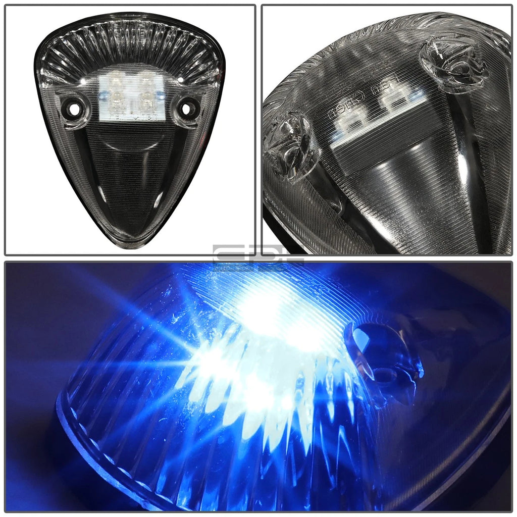 5Pcs Black Housing Blue LED Cab Roof Running Light for Dodge Ram (1994–1998)