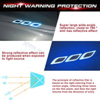 Blue Carbon Fiber Pattern 3D PVC Night Reflect Car Vent Edge for 6x (2024-2026)