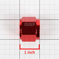 10AN Red Aluminum/Steel Hard Line Tubing Sleeve Nut Flare Fitting
