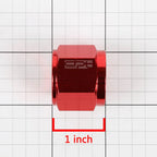 10AN Red Aluminum/Steel Hard Line Tubing Sleeve Nut Flare Fitting
