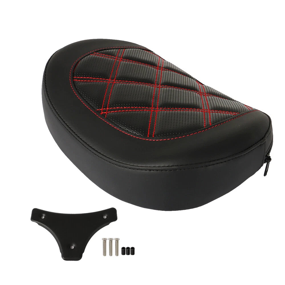 Passenger Backrest Pad with Red Stitching for Touring CVO Glide (1996-Present)