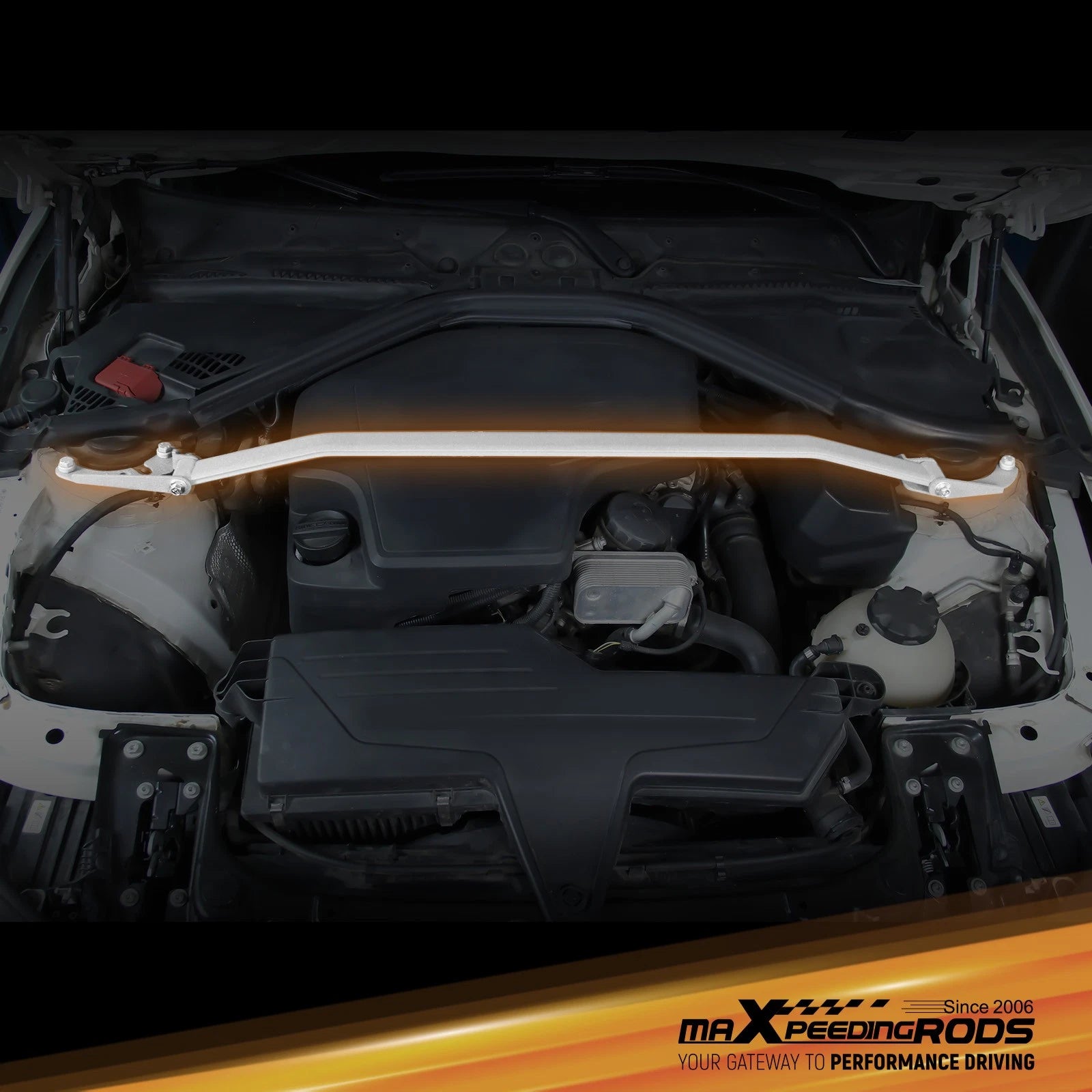Aluminum Front Strut Tower Brace for BMW 3 Series (2012–2018)