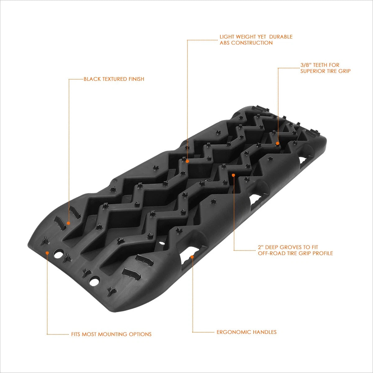 2Pcs 48"x14.5" Recovery Board for Off-Road Vehicles