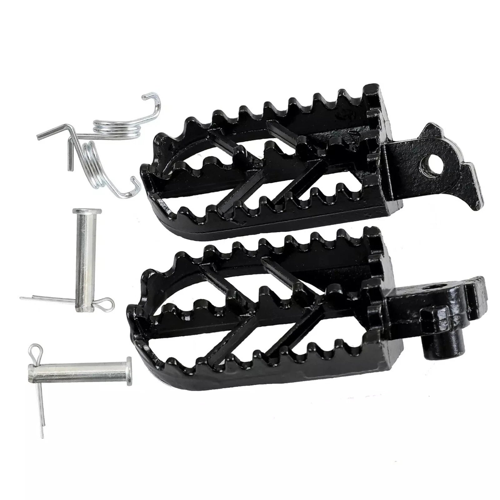 Steel Universal Folding Foot Pegs for Dirt Pit Bike Motorcycle (Universal)