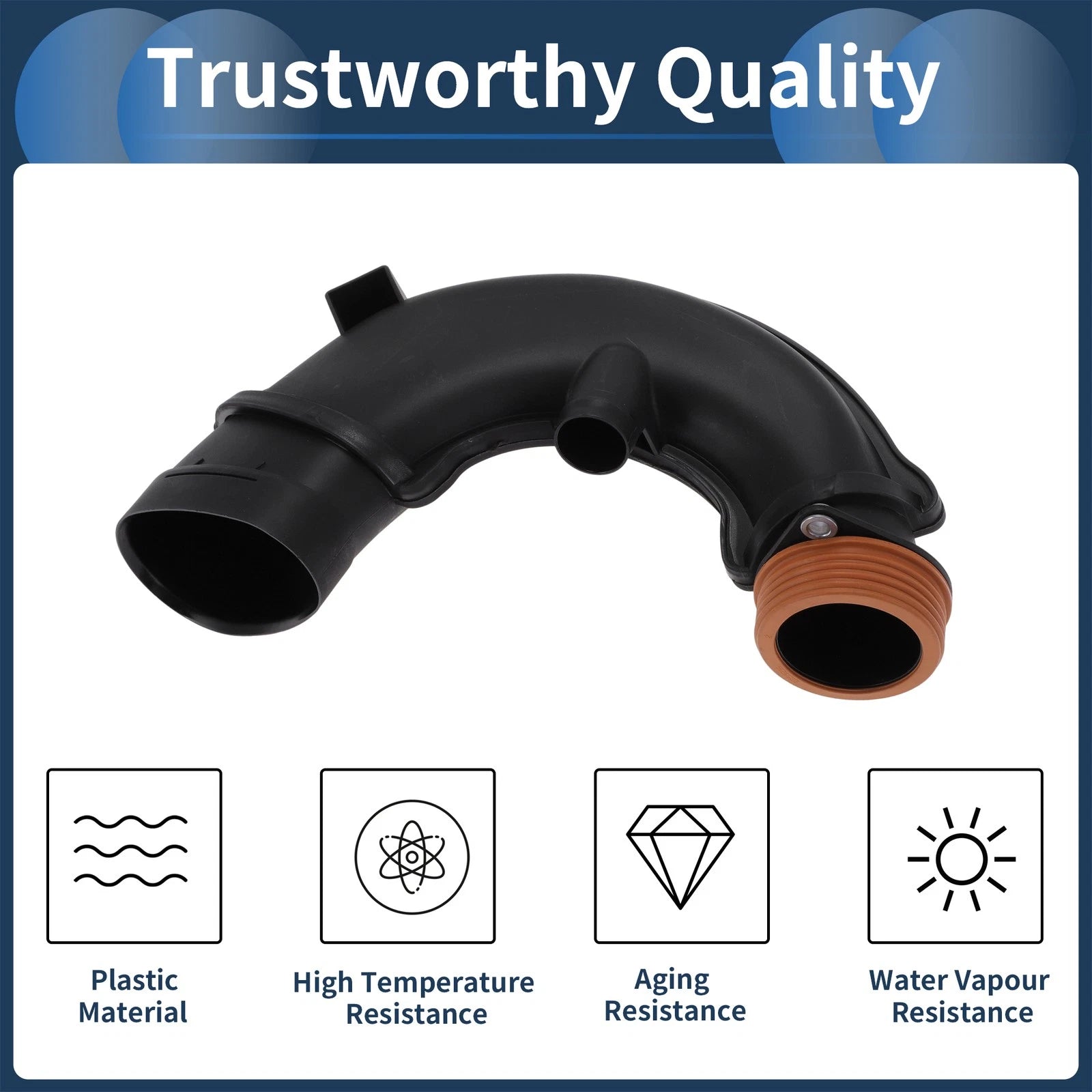 Engine Air Intake Hose for BMW 5 6 7 Series X5 X6 (E70 E71) No. 13717577452