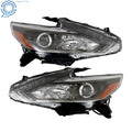 LED Headlight Assembly for Nissan Altima (2016–2018) Chrome Left & Right