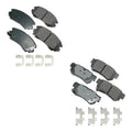 Set of 4 Akebono ProACT Ceramic Disc Brake Pads for Elantra Tucson Optima