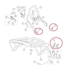 6 x Luggage Rack Backrest Side Plate Mounting Brackets for Harley